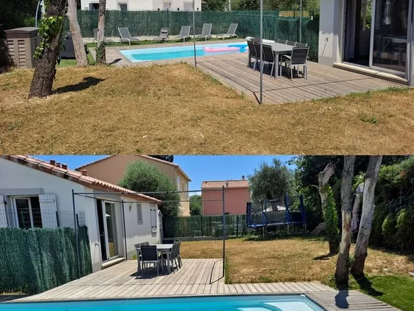 Maison individuelle - 4 pièces - Piscine - Terrain 500 m² - Évolutive