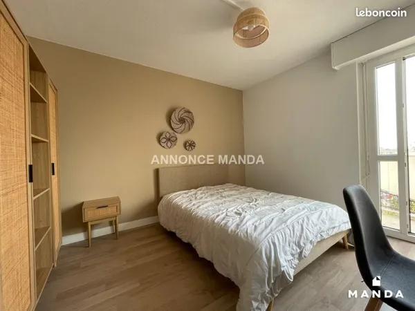 Chambre 4 pièces 10 m²