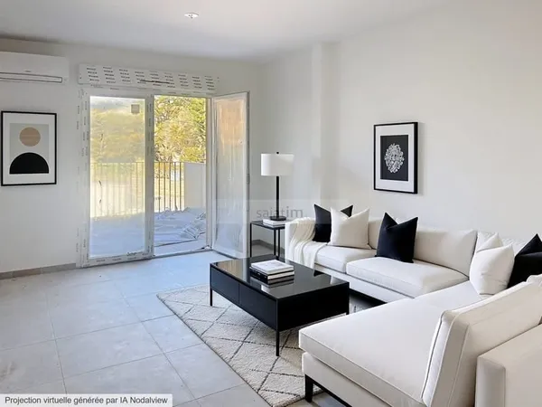 T2 de 41 m² avec Terrasse vue collines