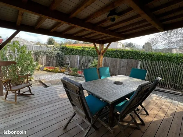 Maison plain-pied 2 chambres jardin