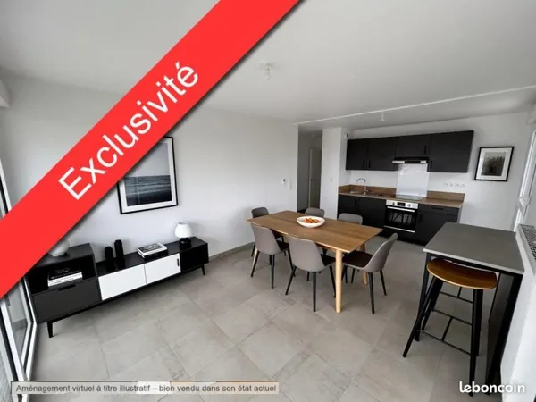 Appartement 3 pièces 64 m²