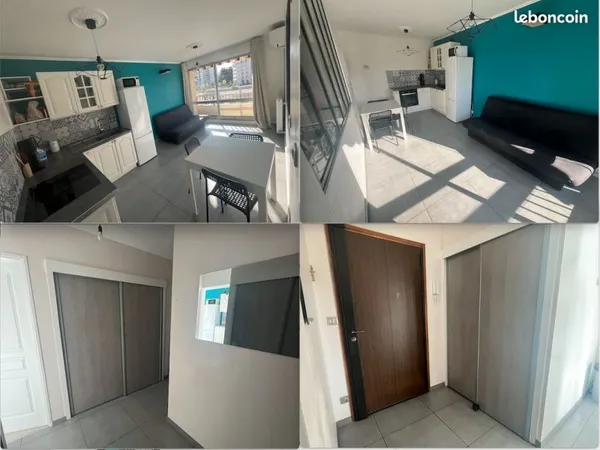 T1 bis / T2 meublé 40 m² - Clim - Balcon