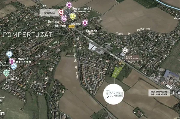 Terrain 548 m² Pompertuzat