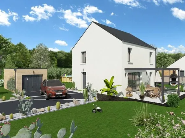 Projet de construction d'une maison 92.62 m² avec terrain à LE MESNIL-GUILLAUME (14)
