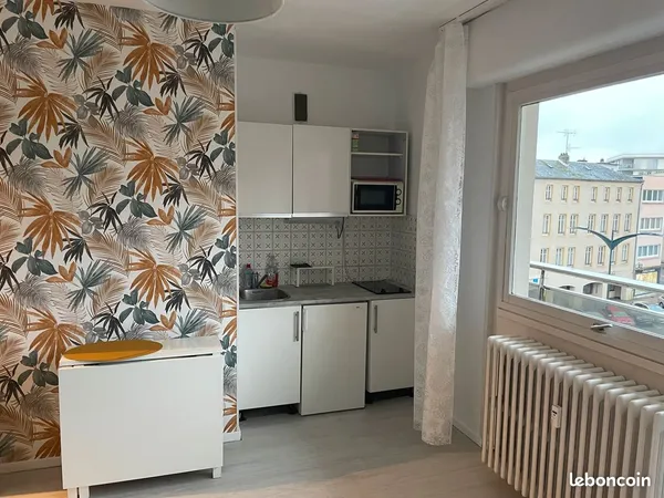 Loue F1 meublé, centre-ville de Thionville, 10 min à pied de la gare, au pied du quartier piéton