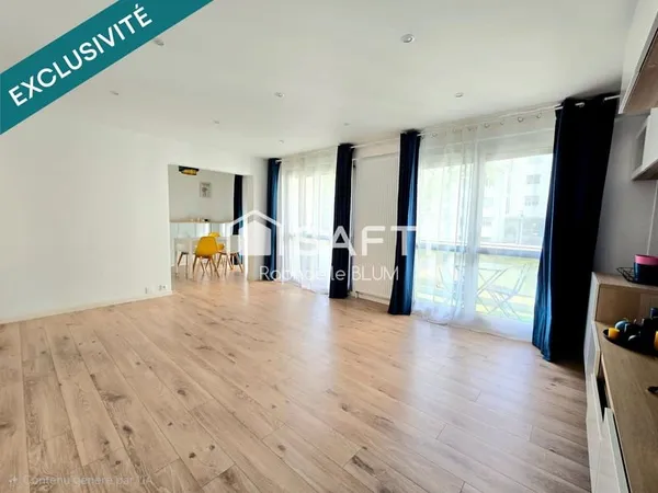 Appartement rénové de 99 m2, avec parc.