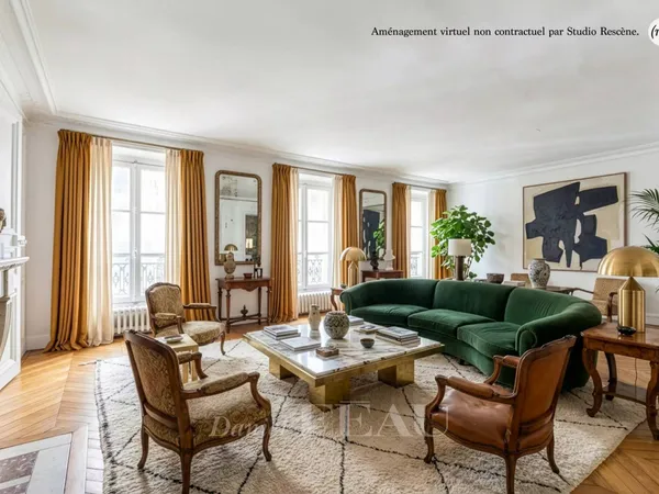 Paris VIIIe - Proche Friedland - 257 m² - Appartement familial et de réception