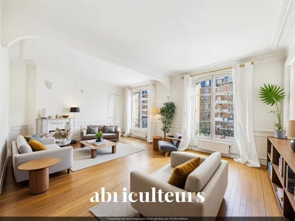 Superbe appartement familial aux volumes généreux et au charme haussmannien de 105m2 dans le quartie