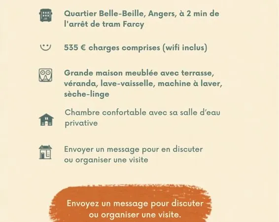 Chambre en colocation