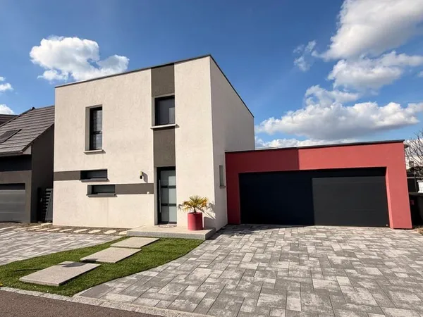 Wittenheim, maison toit plat de 111m2sur 4a