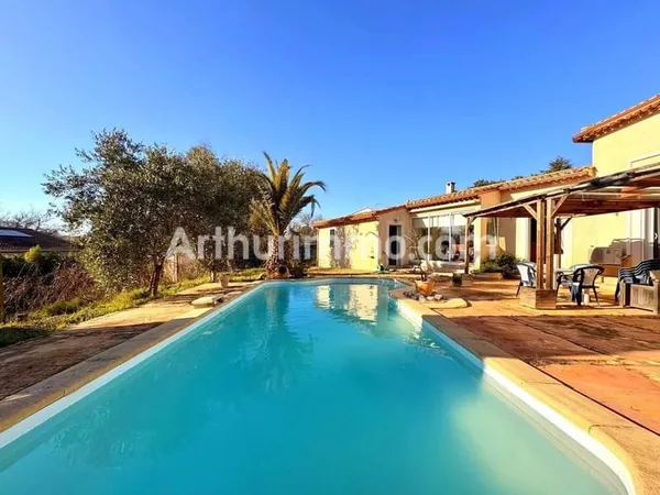 LIGNAN SUR ORB, MAISON T5 PLAIN PIED AVEC PISCINE