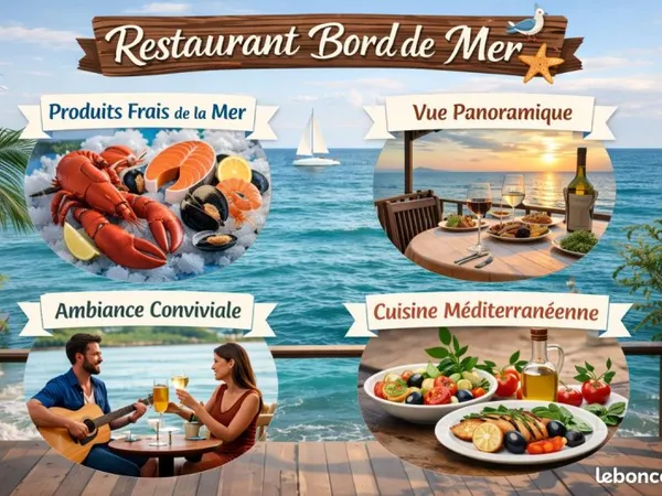 Vends magnifique restaurant face à la mer a cagnes sur mer.terrasse panoramique. Ca 15000000,faible 