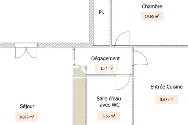 Maison Location Rodilhan 3p 53m² 605€