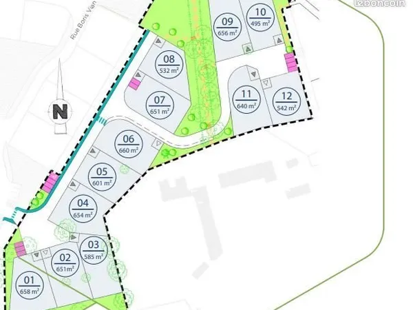 Terrain 495 m² MAYENNE les Grandes Vignes - Pour construction maison neuve