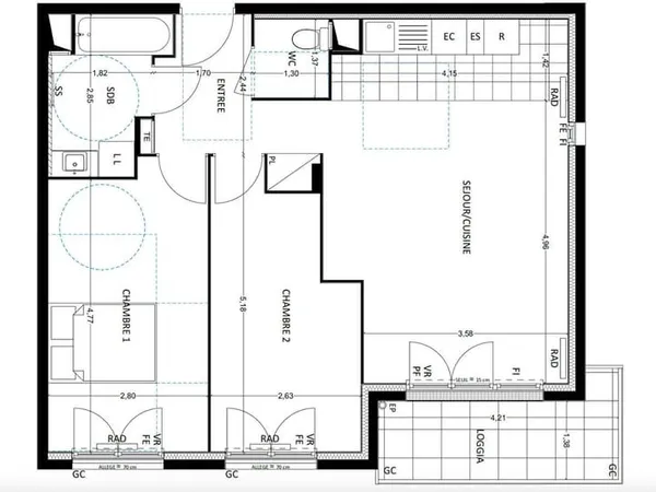 !! Quartier du Vieux Pays à Sartrouville - Bel Appartement de 63 m² avec Balcon et Parking !!
