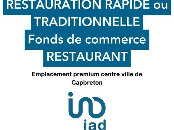 Fonds de commerce 55 m²