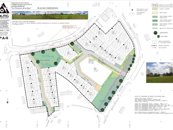 Terrain 350 m² Langueux