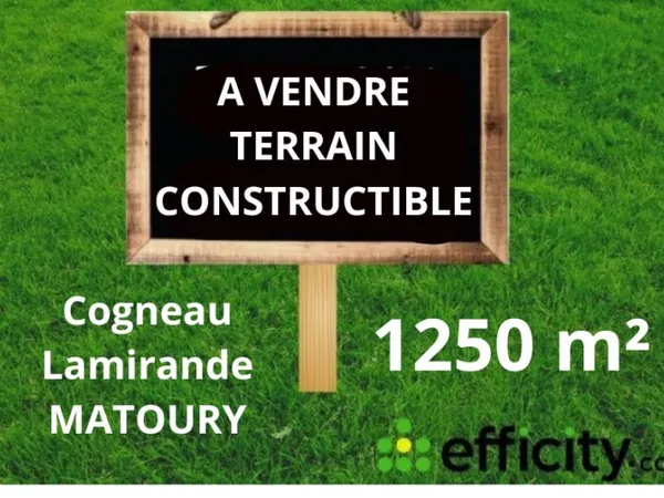 Terrain 1250 m²