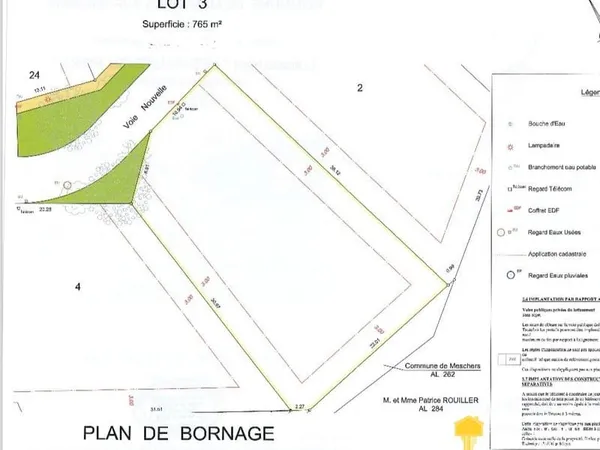 Terrain à bâtir quartier du port MESCHERS SUR GIRONDE