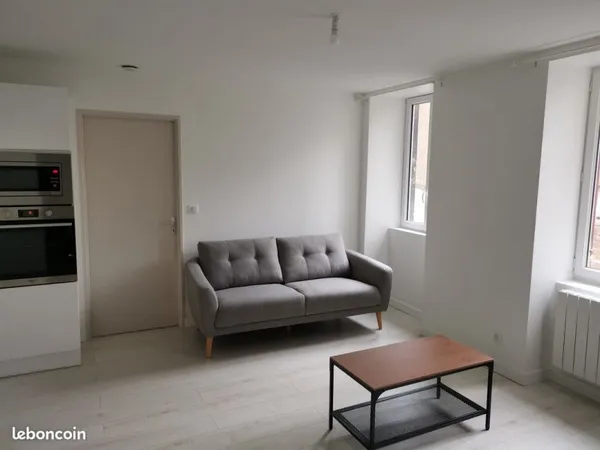 Appartement f2 meuble centre ville montceau