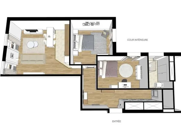 Appartement 3 pièces 68 m²