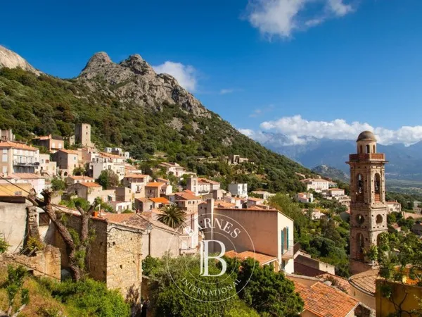 Lumio, appartement, 2 chambres, vue panoramique mer, montagnes et village