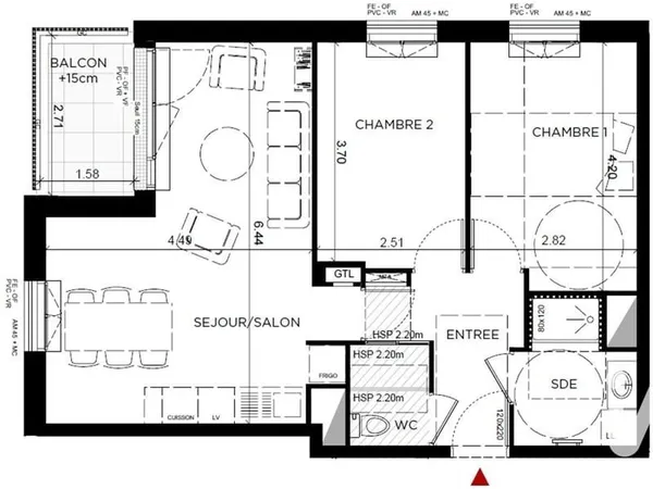 Vente Appartement 3 pièces