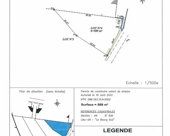 A saisir terrain à bâtir - Pleumartin