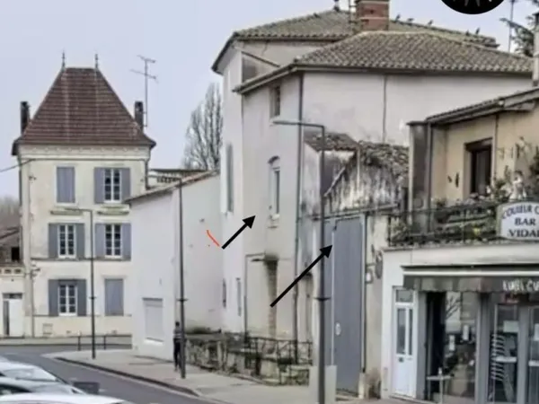 Maison et garage centre ville langon