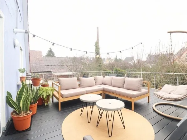 Comme une maison... en appartement : terrasse XXL & jardin