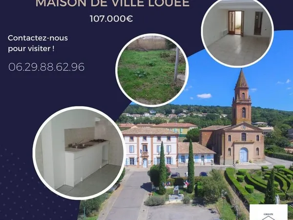 POMPIGNAN - Maison T3 - Vendu louée