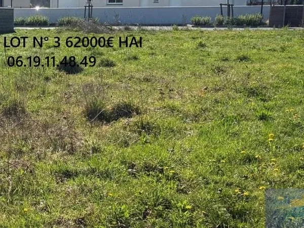 TERRAIN PLAT VIABILISE DE 744m2 LOT 3