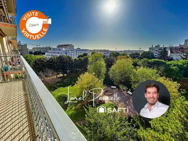 Cusset/Médipole. T4 résidence sécurisée avec parc