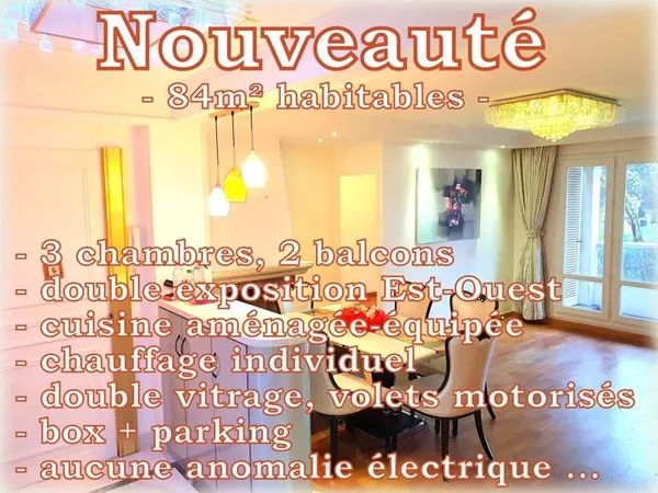 Appartement 4 pièces 84 m²