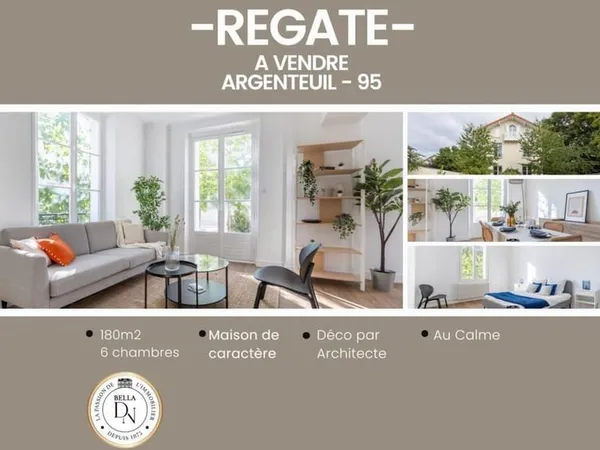 Belle villa de caractère - 6 chambres, 170m2 à Argenteuil