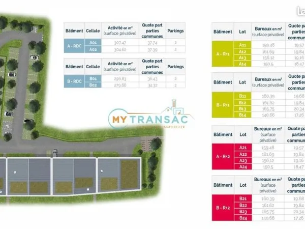 Local bureaux 314 m²