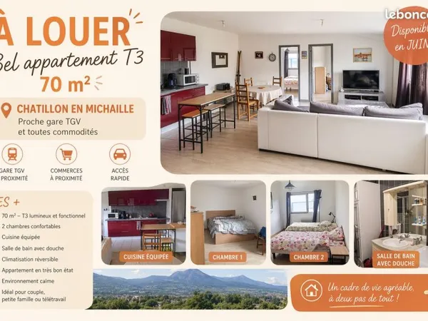 Appartement 70m² Valserhône