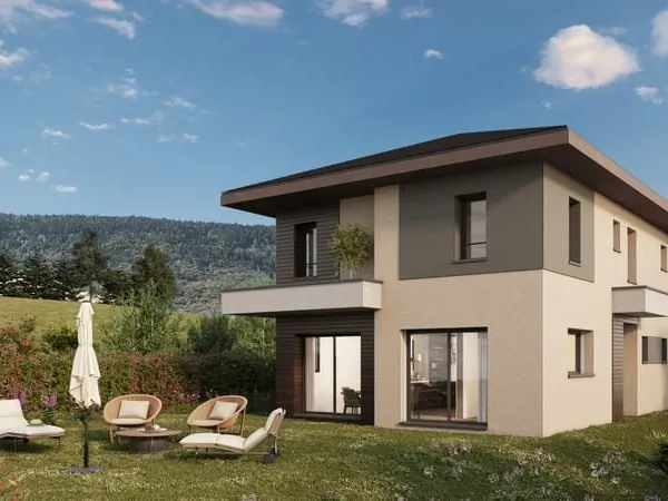 PREVESSIN 01280, VILLA INDIVIDUELLE 165m2, 4 CHAMBRES + BURE