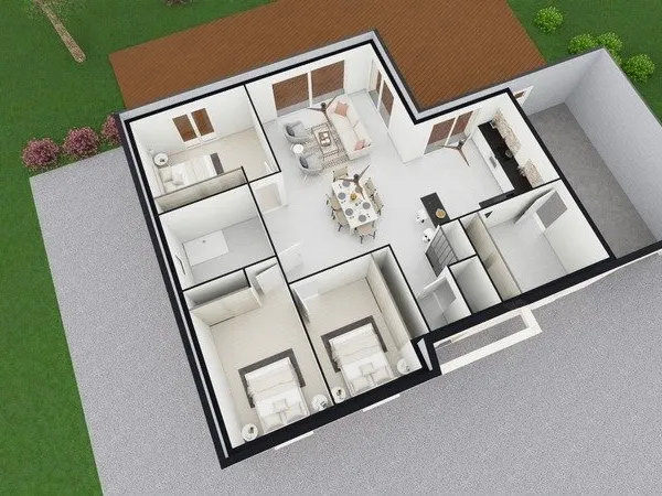Maison neuve 107 m² + terrain 885 m² à Écouves proche Alençon