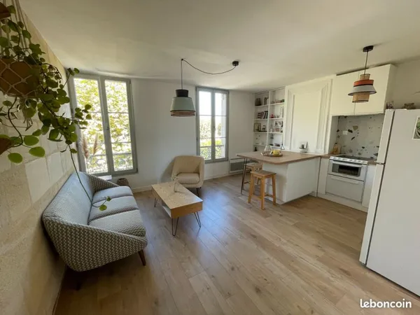 BORDEAUX BASTIDE - Appartement T2 de 35,56 m² rénové avec jardin privatif