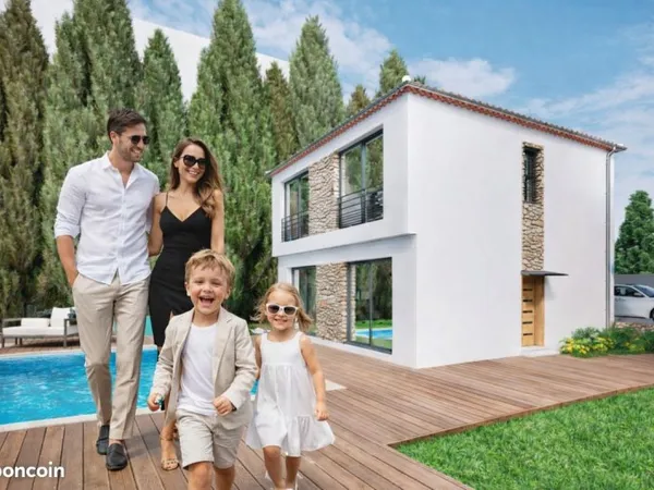 Terrain 705 m² plat Cannes Oxford - Permis purgé - Villa 140 m² + piscine, 5 min centre, chantier po