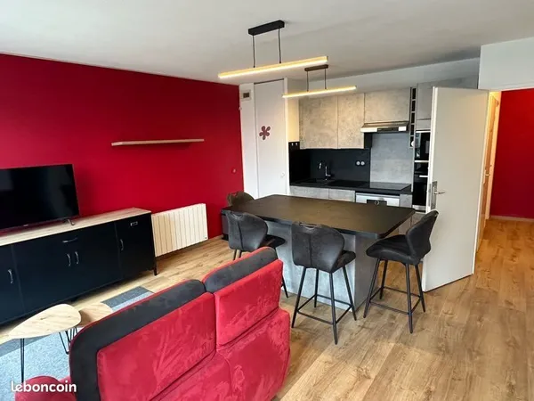 À louer - Bel appartement meublé 2 pièces de 44 m² avec terrasse et parking sécurisé - Amiens (Rue d