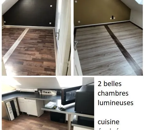 Bel F3 lumineux 55 m² dans immeuble calme