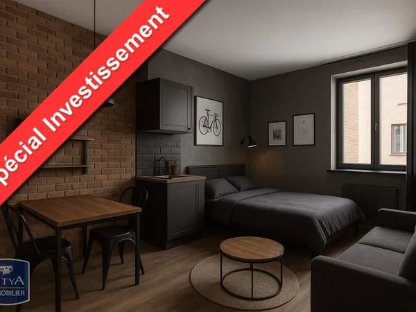 Studio 1 pièce 17 m²