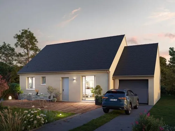 MAISON PLAIN PIED 3 CHAMBRES 77 M2