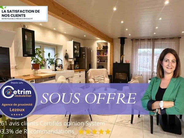 Maison 96 m2 avec cour et garage