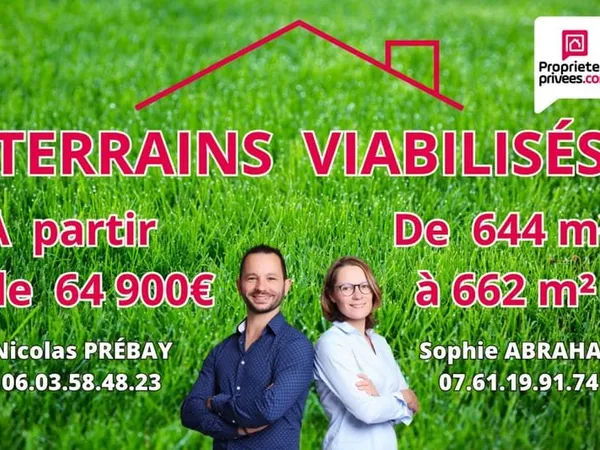 TERRAINS CONSTRUCTIBLES VIABILISÉS À TOURY