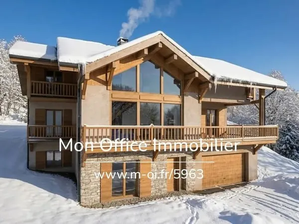 Référence : 5963-Mbe - Chalet de Luxe aux Conchiers - 223m² avec Vue sur le Glacier