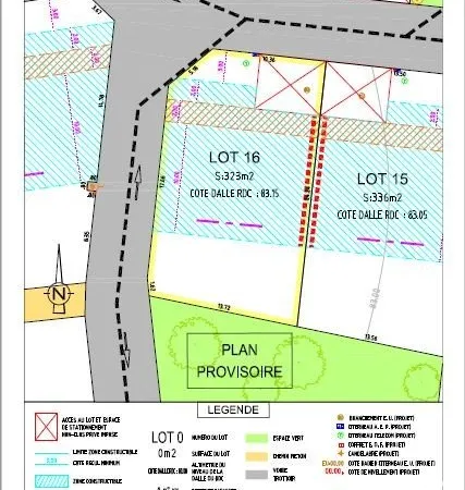 Terrain 323 m²