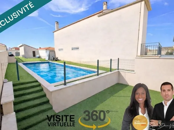 Maison récente 2023 - Plain-pied 130 m² - Piscine - Double garage - Vaulx Milieu
